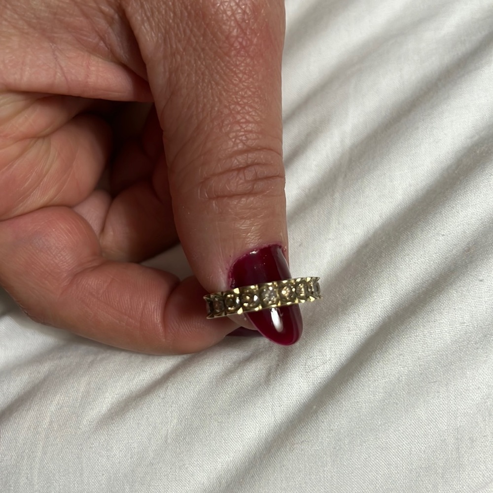 14k real gold with real brown diamonds